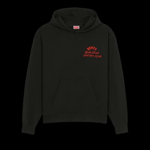 Kenzo Drawn Varsity Oversize Hoodie 'Black'