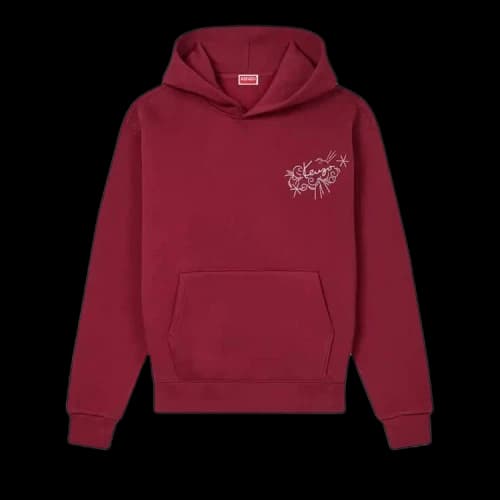 Kenzo Gots Star Tiger Embroidered Classic Hoodie 'Burgundy'