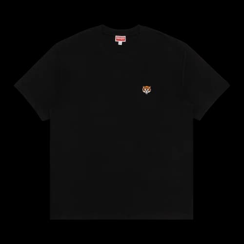 Kenzo Gots Happy Tiger Embroidered Classic T-Shirt 'Black'