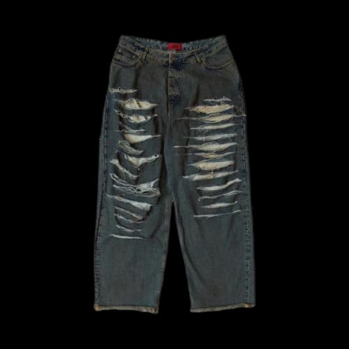 424 Collection Repaired Loose Jeans 'Blue'