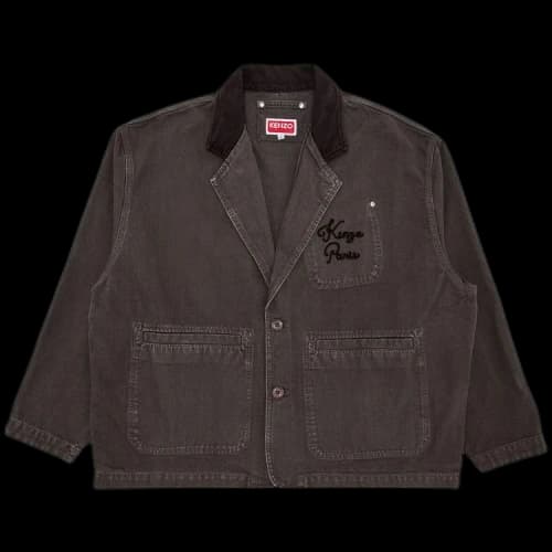 Kenzo Paris Chainstitch Workwear Jacket 'Taupe'