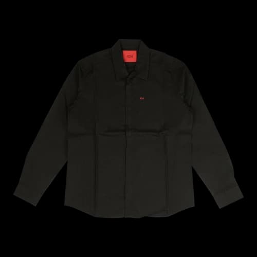 424 Logo Zipper Shirt 'Black/Red'