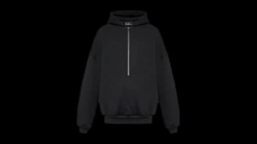 Fear of God Athletic Halfzip Hoodie Black