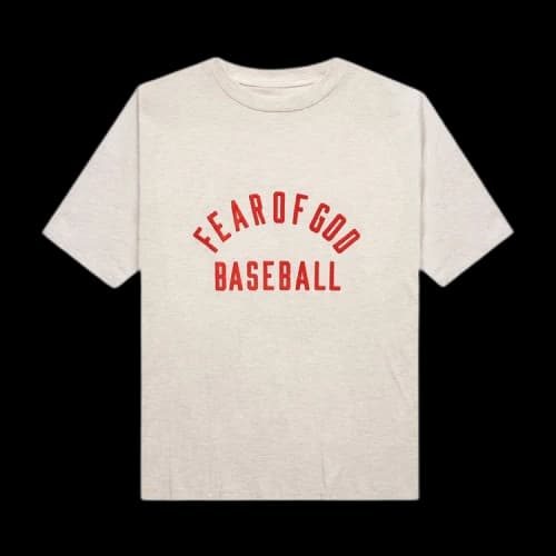 Fear of God Baseball Tee 'Cream/Heather Grey/Red'