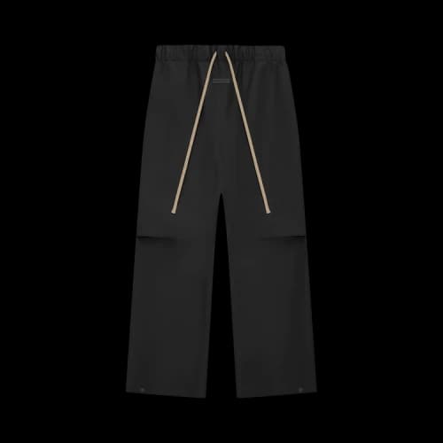 Fear of God Rubberized Knee Pleat Wide Leg Pant 'Black'