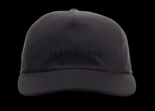 Fear of God Logo Detailed Baseball Cap Black