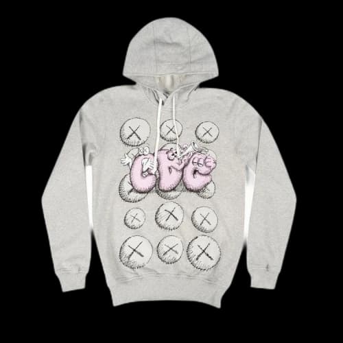 Comme des Garçons SHIRT x KAWS Print Popover Hoodie 'Grey'