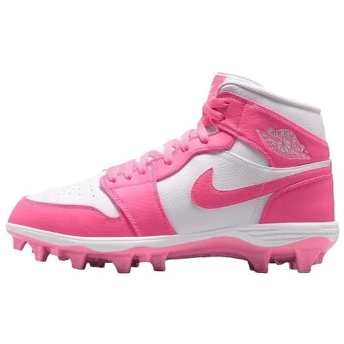 Jordan 1 Mid TD Cleat Digital Pink White