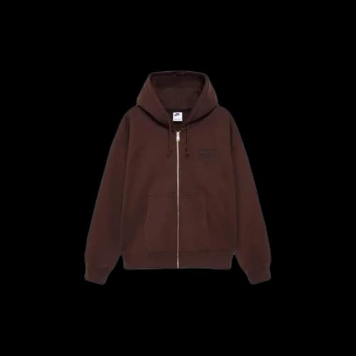 Stussy x Nike Stone Washed Fleece Zip Hoodie Dark Cinder