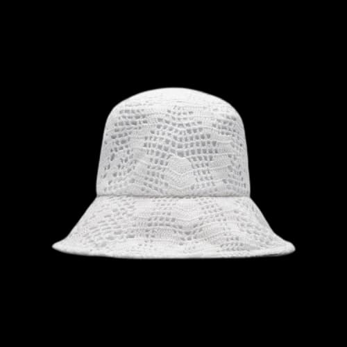 Comme des Garçons SHIRT Crochet Knit Bucket Hat 'White'