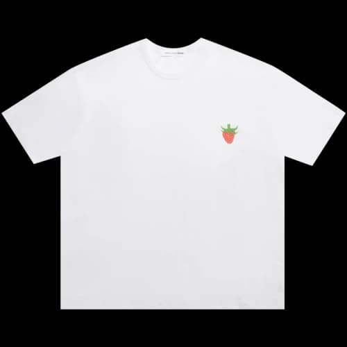 Comme des Garçons SHIRT Strawberry Printed Crewneck T-Shirt 'White'
