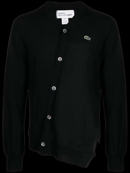 Comme des Garcons x Lacoste Small Logo Cardigan Black