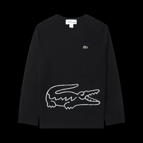 Comme des Garçons SHIRT x Lacoste Knit Sweater 'Black'