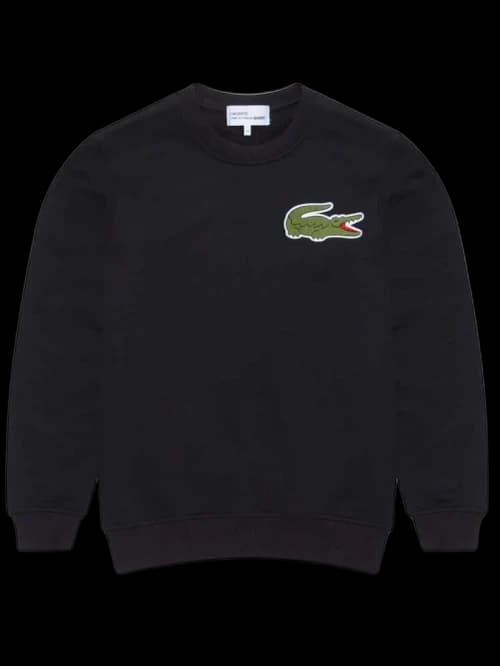Comme des Garcons x Lacoste Logo Sweatshirt Black