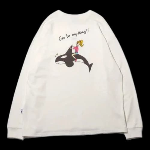 FILA x Ami x Atmos Crossover Back Printing Round Neck Pullover Unisex White