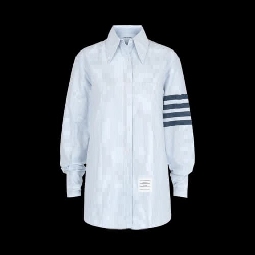 Thom Browne Striped Oxford 4 Bar Oversized Shirt 'Blue'