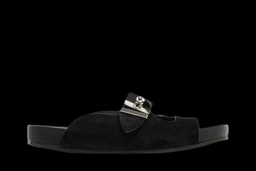 Lanvin Buckle Slides 'Black'