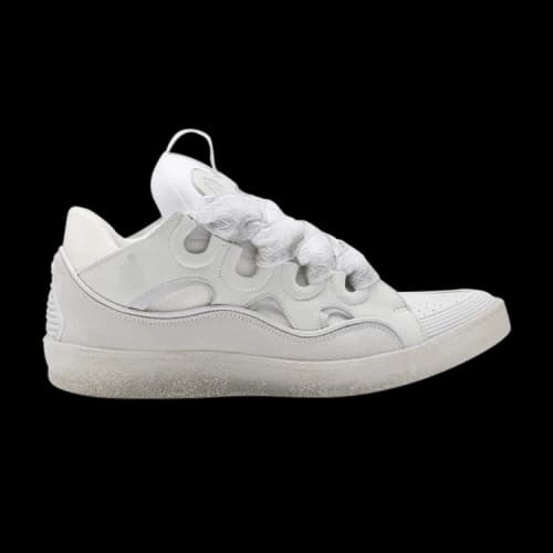 Lanvin Curb Sneakers 'White Transparent Speckled Sole'