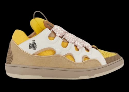 Lanvin Leather Curb Beige Yellow
