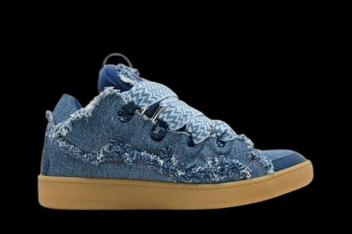 Lanvin Curb Sneaker 'Frayed Denim'