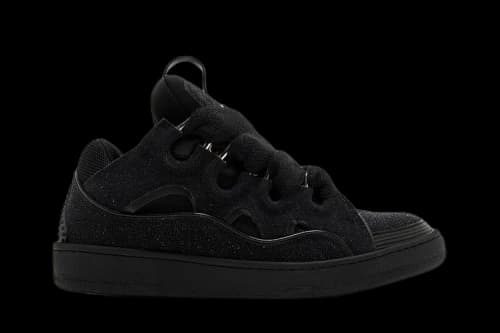 Lanvin Curb Sneaker 'Black Glitter'
