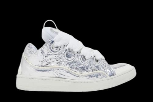 Lanvin Curb Sneaker 'Metallic Effect - Silver'
