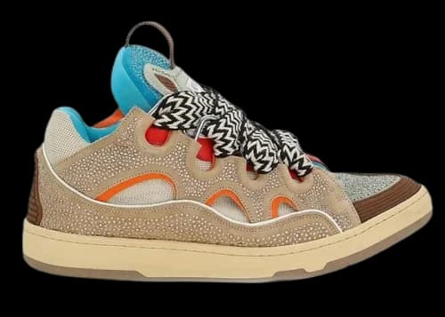 Lanvin Curb Sneakers Swarovski Beige