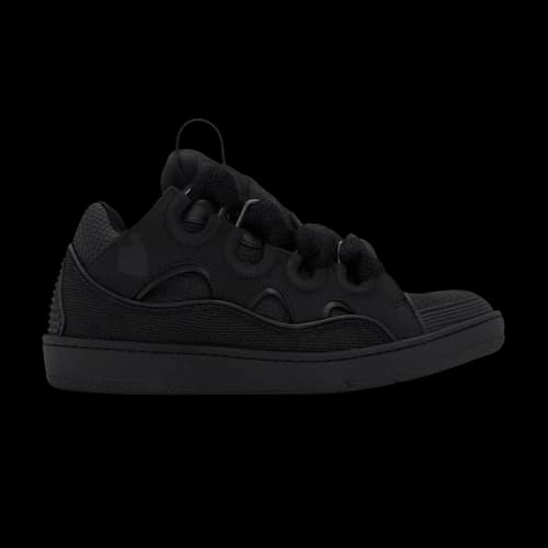 Lanvin Curb Sneakers 'Metallic Effect - Black'