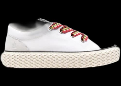 Lanvin Low Top Vulcanized Sneaker White