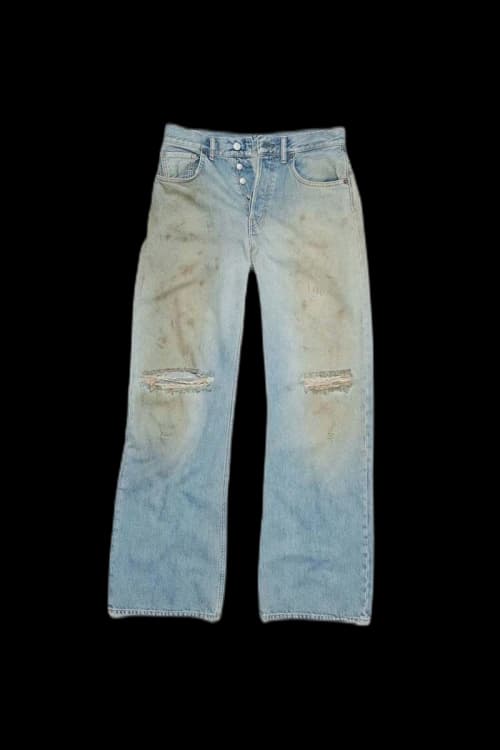 Acne Studios Super Baggy Fit Jeans - 2023 Mid Blue