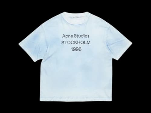 Acne Studios Relaxed Fit Logo T-shirt Dusty Blue