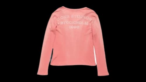 Acne Studios Crew Neck Long Sleeves T-shirt Ack Red