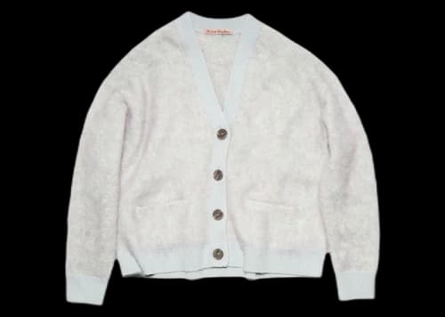 Acne Studios Wool Mohair Cardigan Violet Purple
