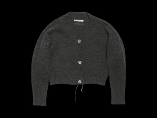 Acne Studios Knit Cardigan Anthracite Grey