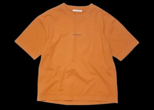 Acne Studios Logo T-Shirt Burnt Orange