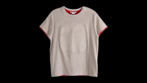 Acne Studios Women's Embossed Logo T-shirt White/Red