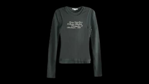 Acne Studios Women's Layered Logo T-shirt Black