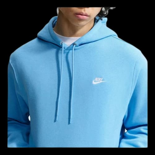 Nike Club Fleece Hoodie 'Football Blue White'