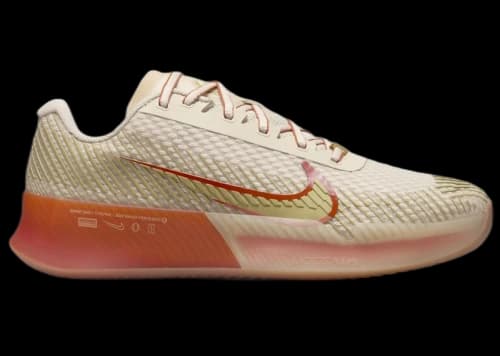 Nike Court Air Zoom Vapor 11 Clay Premium Sanddrift Rust Factor Gum Medium Brown Metallic Gold (Women's)