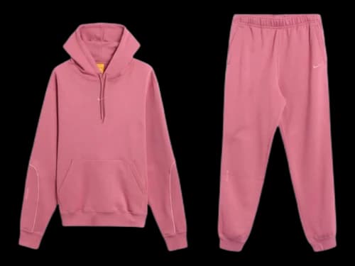 Nike x Drake NOCTA NRG CS Fleece Hoodie and Open Hem Pants Set Berry
