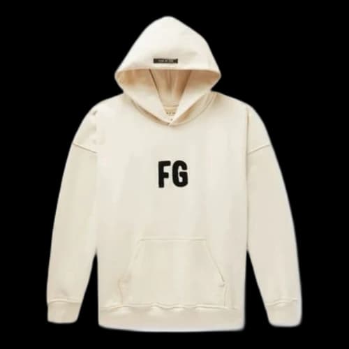 Fear of God Essentials FW19 Appliqud Loopback Cotton Hoodie 'Neutrals'