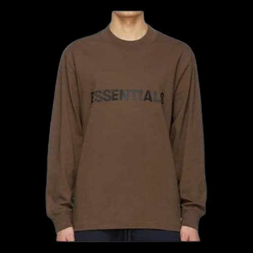 Fear of God Essentials FW20 Long Sleeve Tee 'Rain Drum'