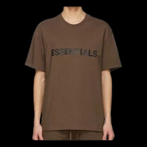 Fear of God Essentials FW20 Logo Tee 'Rain Drum'