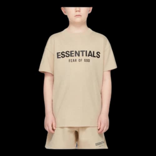 (GS) Fear of God Essentials FW21 Beige/Linen T-Shirt