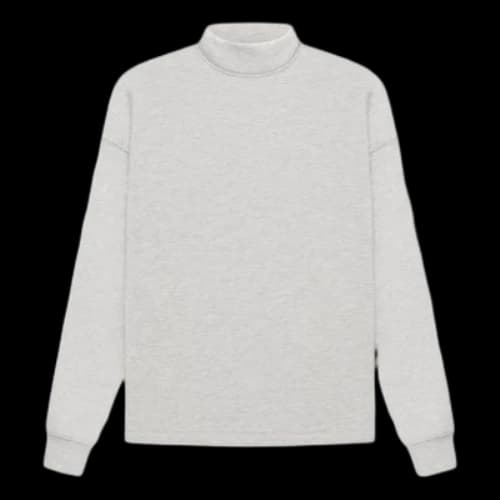 Fear of God Essentials SS22 Core Relaxed Mockneck Light Oatmeal