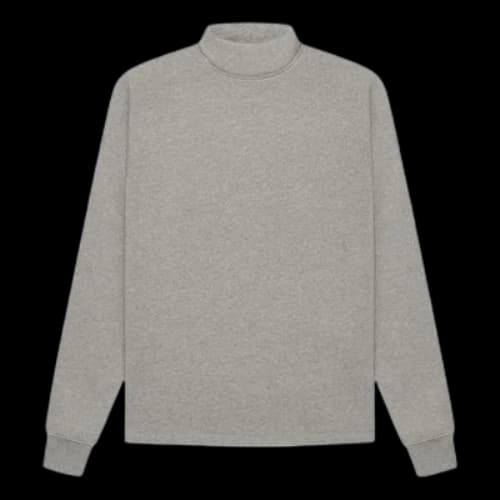 Fear of God Essentials FW22 Core Relaxed Mockneck Dark Oatmeal