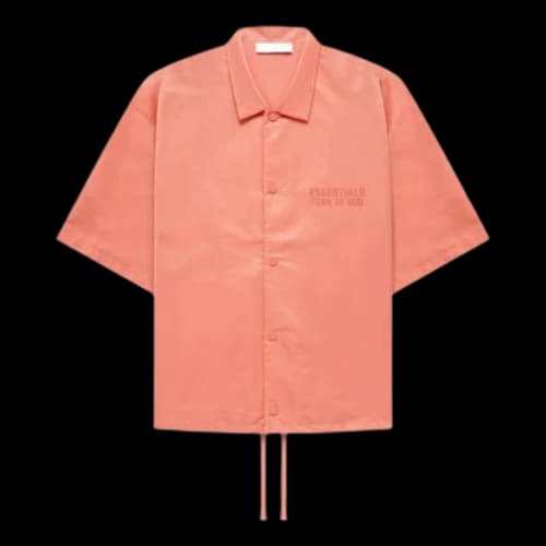 Fear of God Essentials FW22 Nylon Shirt 'Coral'