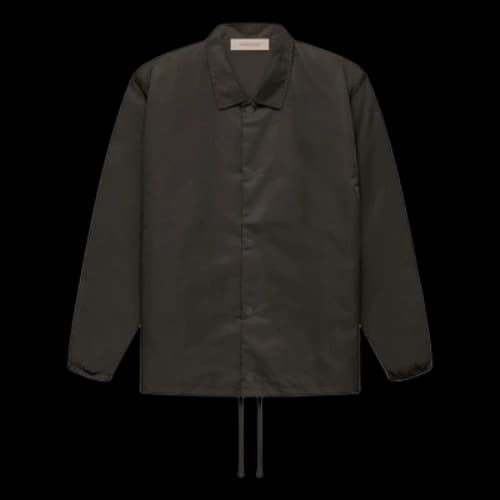 Fear of God Essentials FW22 Nylon Coaches Jacket 'Off Black'