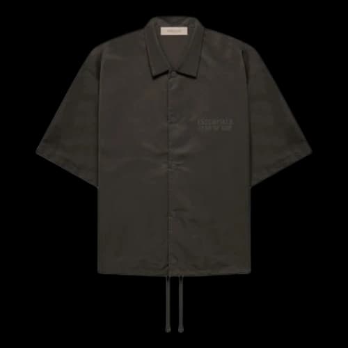 Fear of God Essentials FW22 SS Nylon Shirt 'Off Black'