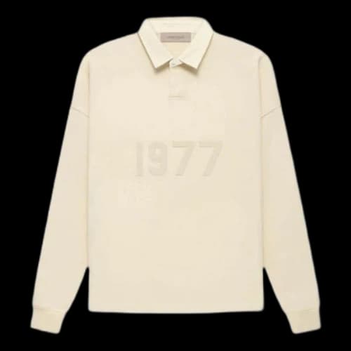 Fear of God Essentials FW22 1977 Henley Rugby Polo 'Egg Shell'